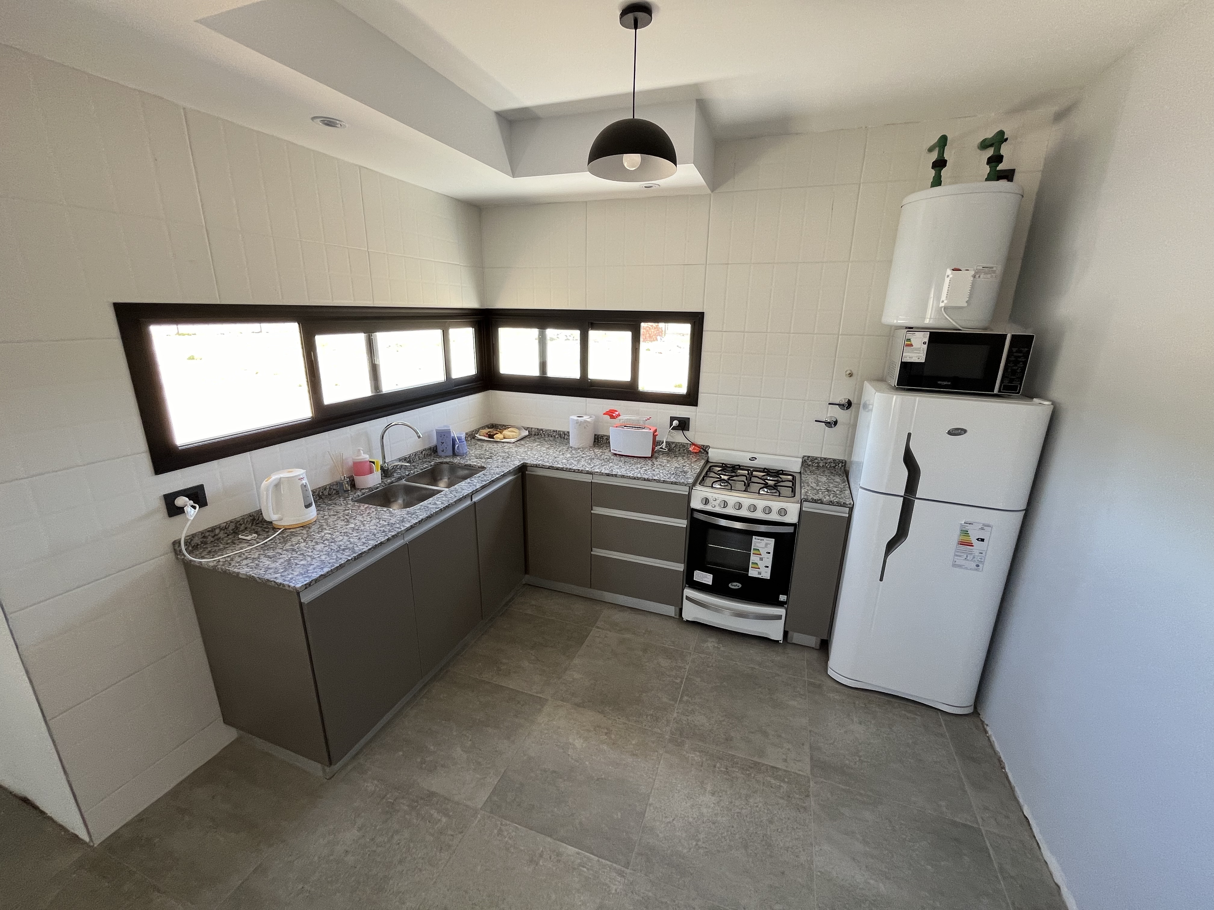 Cocina equipada cabaña 6 personas